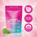 Pink Stork Organic Herbal Fertility Support | Vitex + Red Raspberry Leaf | 3 Flavors Available | TTC + Cycle Support for Women